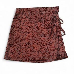Windsor Animal Print Skirt in Brown and Black